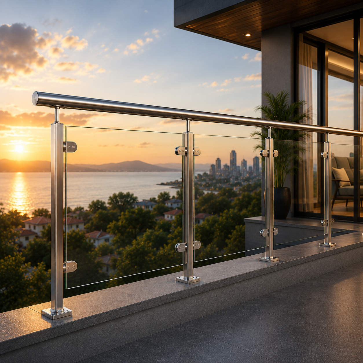 Semi Glass Railing